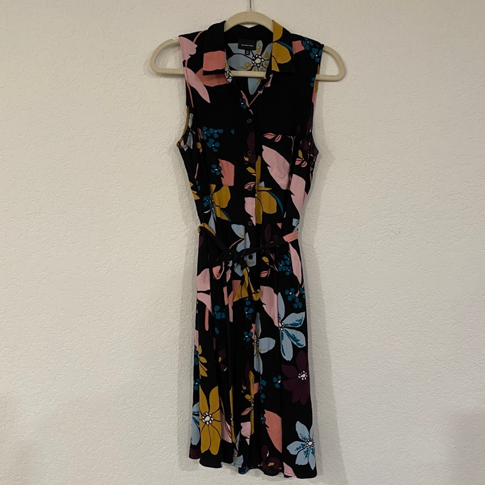 Who What Wear Floral Button front dress